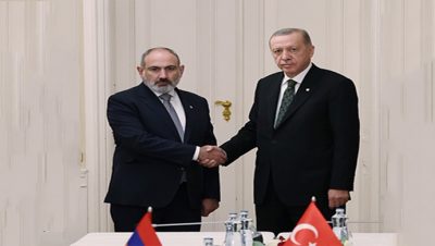 Cumhurbaşkanı Erdoğan, Ermenistan Başbakanı Paşinyan ile görüştü