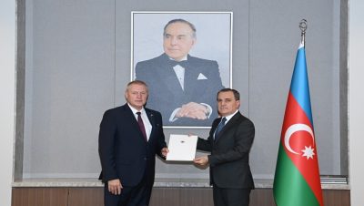 Bakan Jeyhun Bayramov’un Letonya’nın yeni Azerbaycan Büyükelçisi Edgars Skuya ile görüşmesine ilişkin basın açıklaması