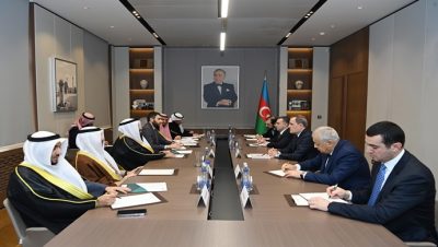 Bakan Ceyhun Bayramov’un Kuveyt-Azerbaycan Parlamentolararası Dostluk Grubu Başkanı Muhammad Haif Al-Muteiri başkanlığındaki heyetle görüşmesine ilişkin basın bilgisi