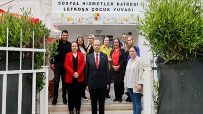 Cumhurbaşkanı Ersin Tatar, Lefkoşa Çocuk Yuvası’nı ziyaret etti