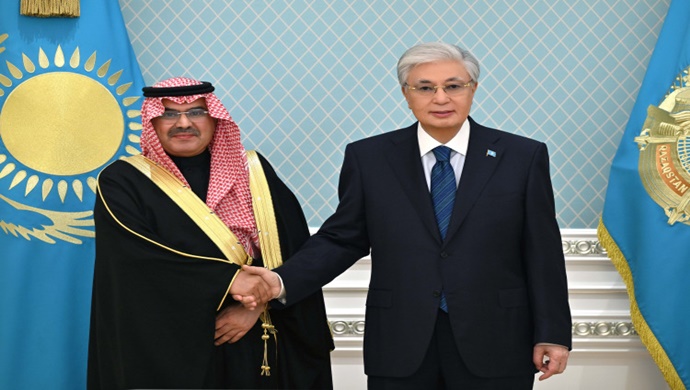Cumhurbaşkanı Tokayev, Suudi Arabistan’ın Kazakistan Büyükelçisi Faysal El-Kahtani’yi kabul etti